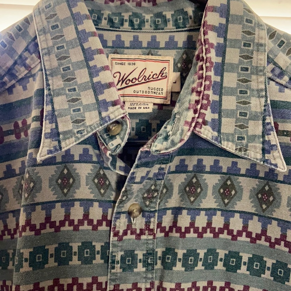 Vintage woolrich button down shirt